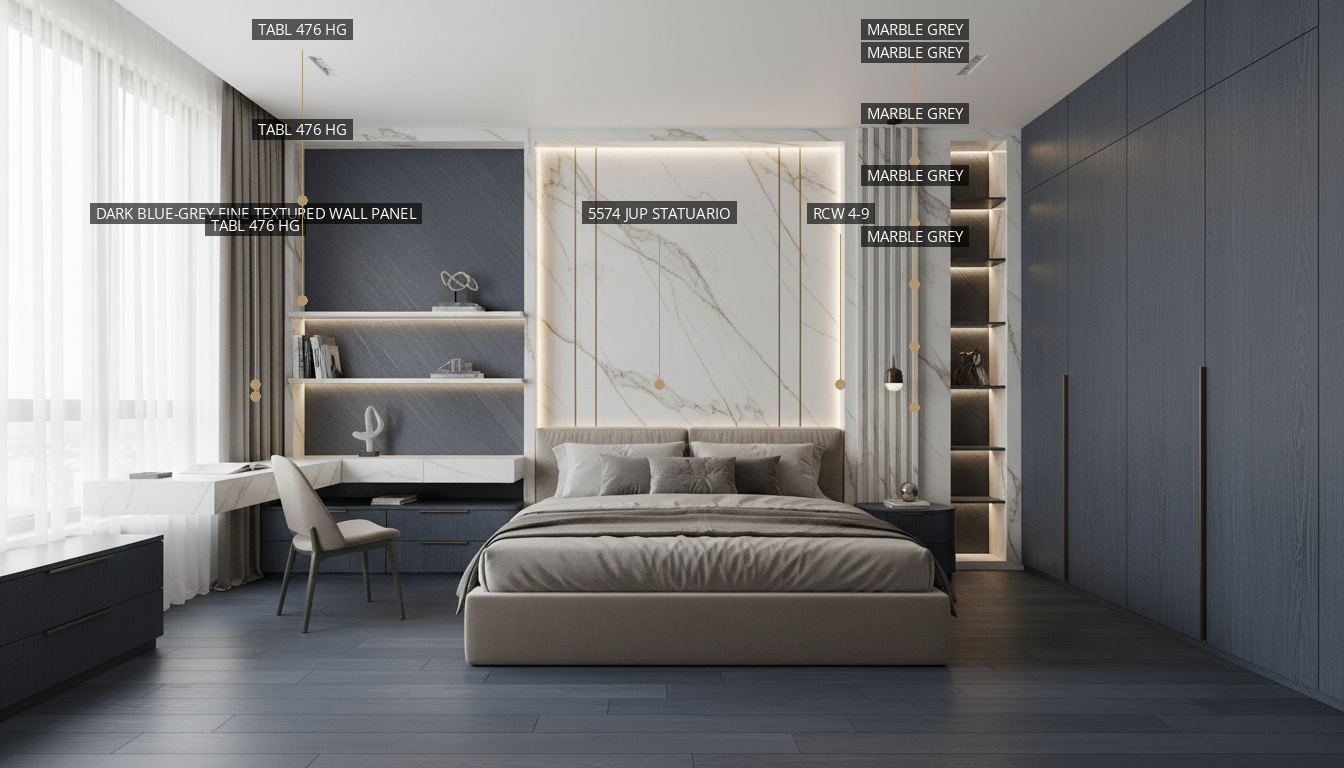 marble bedroom