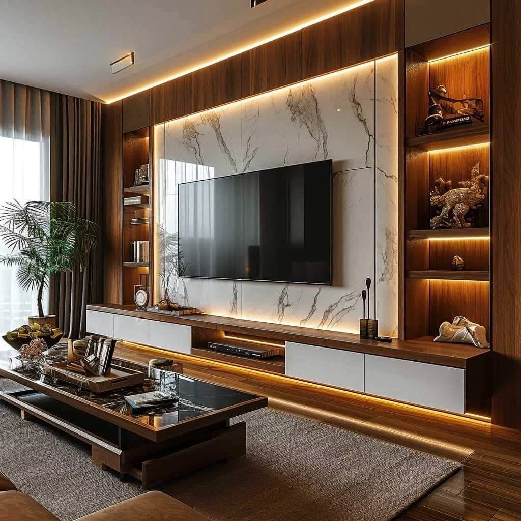 marble tv unit